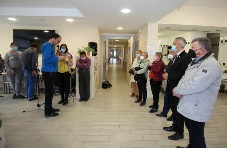 MINISTER JANEZ CIGLER KRALJ NA DELOVNEM OBISKU VDC  10 FOTO LJUBO VUKELIČ